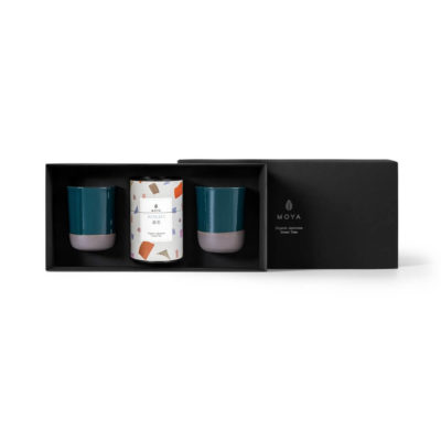 Blatttee & 2 Kaiyo-Becher Set