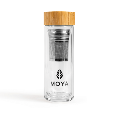 Shaker aus Glas für Matcha und Blatt Tee