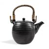 schwarzer matcha Teekessel Nobu