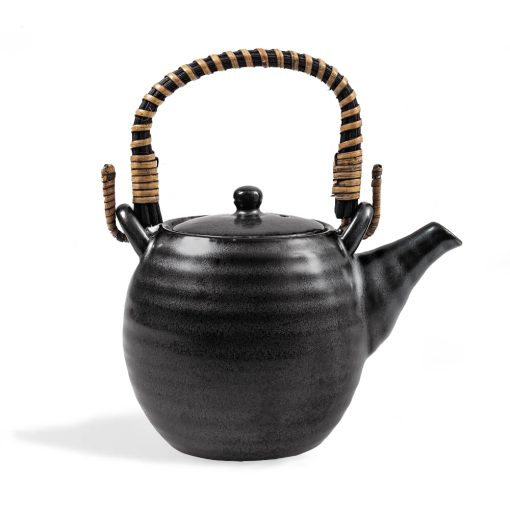 schwarzer matcha Teekessel Nobu
