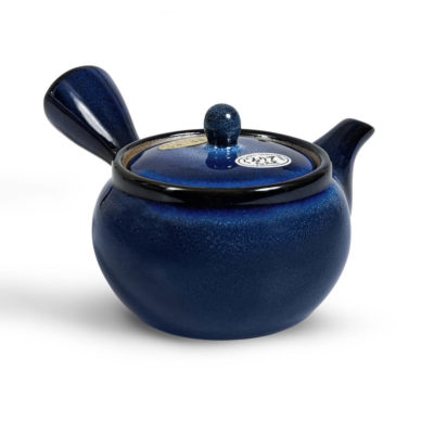 blauer matcha teekessel Kyusu Nami