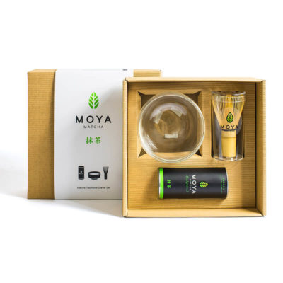 startset für matcha mit glasteeschale